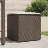 Boîte à coussins avec stockage Marron 50 x 50 x 50 cm polyrotin 556684556684
