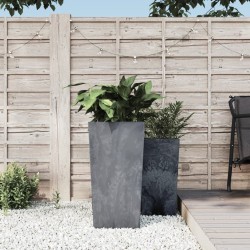 Jardinière et intérieur amovible gris 21/49 L PP aspect béton 556685556685
