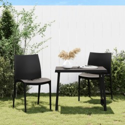 Chaises de jardin lot de 2 anthracite 50x46x80 cm polypropylène 556687556687