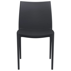 Chaises de jardin lot de 2 anthracite 50x46x80 cm polypropylène 556687556687