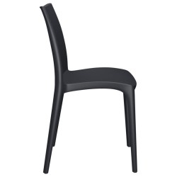 Chaises de jardin lot de 2 anthracite 50x46x80 cm polypropylène 556687556687