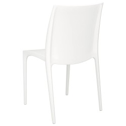 Chaises de jardin lot de 2 blanc 50x46x80 cm polypropylène 556688556688