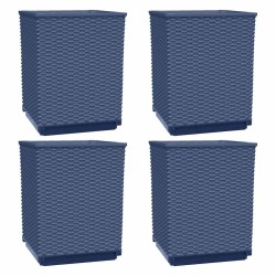 Jardinières 4 pcs bleu gris 30x30x37 cm polypropylène 556693556693