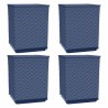Jardinières 4 pcs bleu gris 30x30x37 cm polypropylène 556693556693