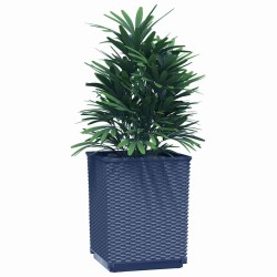 Jardinières 4 pcs bleu gris 30x30x37 cm polypropylène 556693556693