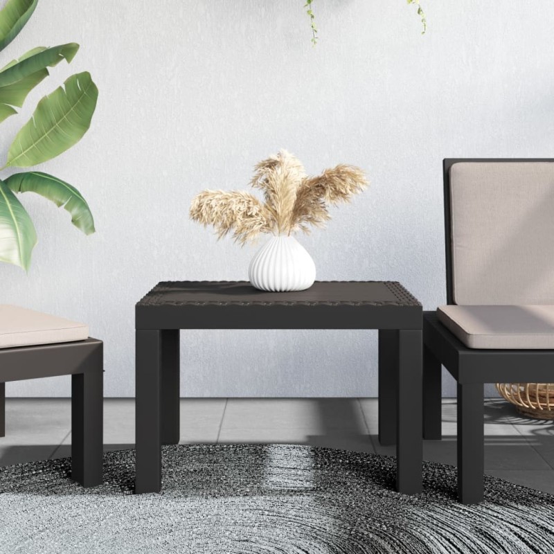 Table de jardin anthracite 59x47x40 cm PP 556696556696