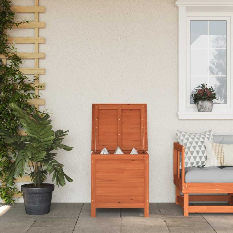 Boîte de rangement jardin marron 50x49x56,5cm bois massif sapin 556703556703