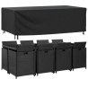 Housse de salon de jardin noir 229x113x73 cm imperméable 420D 556707556707