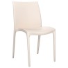 Chaises de jardin lot de 2 crème 50x46x80 cm polypropylène 556710556710