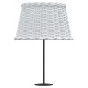 Abat-jour blanc Ø45x28 cm osier 556713556713