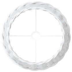Abat-jour blanc Ø45x28 cm osier 556713556713