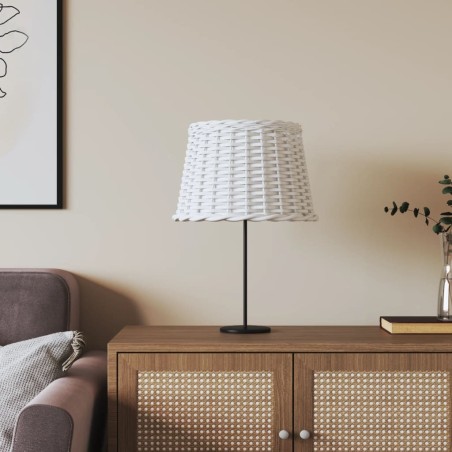 Abat-jour blanc Ø40x26 cm osier 556717556717