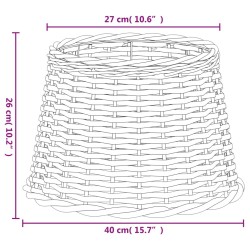 Abat-jour blanc Ø40x26 cm osier 556717556717