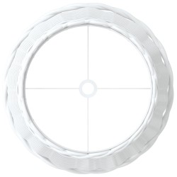Abat-jour blanc Ø25x17 cm osier 556718556718