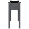 Jardinière avec doublure gris 71x37x76 cm bois massif de sapin 556721556721