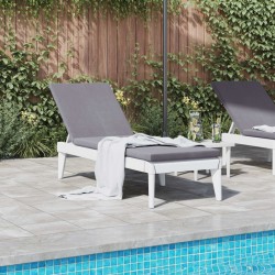 Chaise longue blanc 186x60x29 cm PP 556722556722