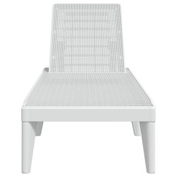 Chaise longue blanc 186x60x29 cm PP 556722556722