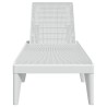 Chaise longue blanc 186x60x29 cm PP 556722556722