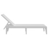 Chaise longue blanc 186x60x29 cm PP 556722556722