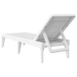 Chaise longue blanc 186x60x29 cm PP 556722556722