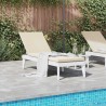Chaise longue avec coussin blanc 186x60x29 cm PP 556724556724