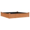Lit surélevé de jardin doublure 120x120x25 cm bois massif sapin 556725556725