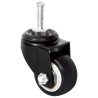 Roues pour jardinière 4 pcs noir 8x3,5x8 cm fer 556726556726