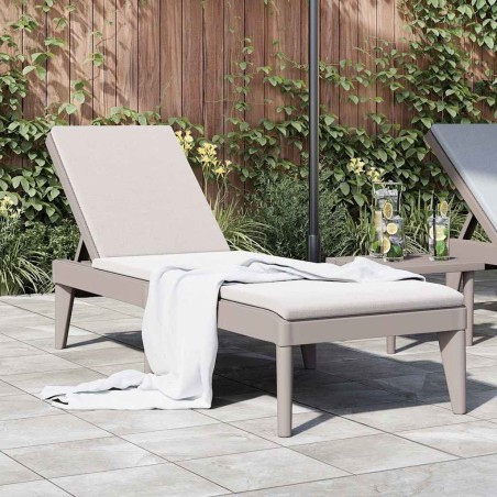 Chaise longue cappuccino 186x60x29 cm PP 556728556728