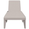 Chaise longue cappuccino 186x60x29 cm PP 556728556728