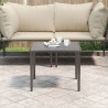 Table de jardin gris 48x48x37 cm acier 556732556732