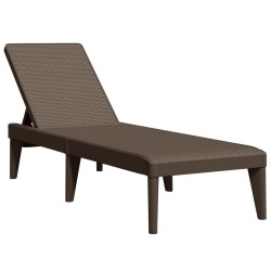 Chaise longue marron 186x60x29 cm PP 556739556739