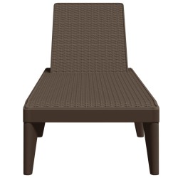 Chaise longue marron 186x60x29 cm PP 556739556739