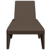 Chaise longue marron 186x60x29 cm PP 556739556739