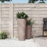 Jardinière et intérieur amovible moka 18/45 L PP aspect rainuré 556741556741