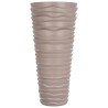 Jardinière et intérieur amovible moka 18/45 L PP aspect rainuré 556741556741