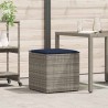 Boîte à coussins avec stockage Gris 50 x 50 x 50 cm polyrotin 556756556756