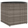 Boîte à coussins avec stockage Gris 50 x 50 x 50 cm polyrotin 556757556757