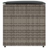 Boîte à coussins avec stockage Gris 50 x 50 x 50 cm polyrotin 556757556757