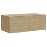 Boîte de rangement de jardin mélange beige 984L résine tressée 556763556763