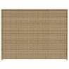 Boîte de rangement de jardin mélange beige 984L résine tressée 556763556763
