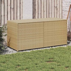 Boîte de rangement de jardin mélange beige 283L résine tressée 556764556764