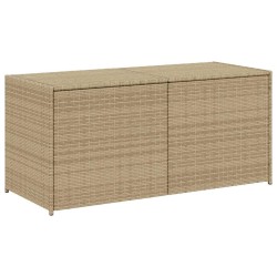 Boîte de rangement de jardin mélange beige 283L résine tressée 556764556764