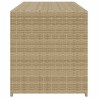 Boîte de rangement de jardin mélange beige 283L résine tressée 556764556764