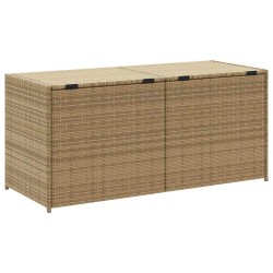 Boîte de rangement de jardin mélange beige 283L résine tressée 556764556764