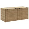 Boîte de rangement de jardin mélange beige 283L résine tressée 556764556764