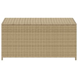Boîte de rangement de jardin mélange beige 190L résine tressée 556765556765