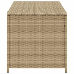 Boîte de rangement de jardin mélange beige 190L résine tressée 556765556765