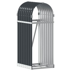 Porte-bûches Anthracite 40x45x100 cm Acier galvanisé 556775556775