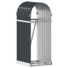 Porte-bûches Anthracite 40x45x100 cm Acier galvanisé 556775556775