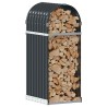 Porte-bûches Anthracite 40x45x100 cm Acier galvanisé 556775556775